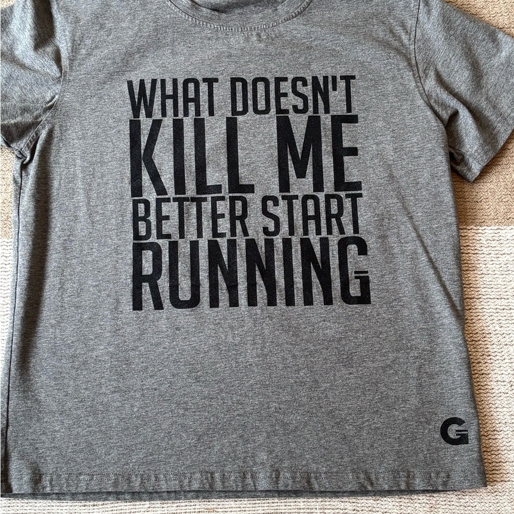 Grrrl Short Sleeve Graphic Tee with Motivational Slogan